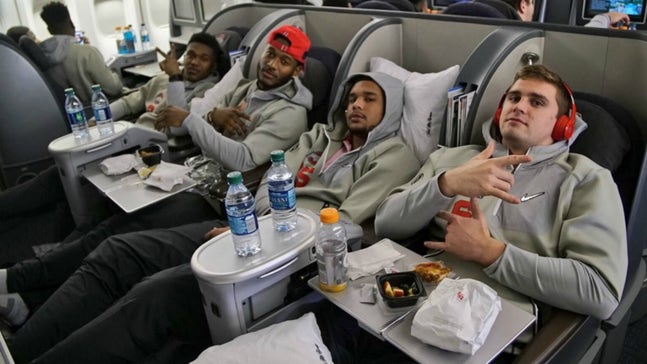 Ohio State flew to the Fiesta Bowl in this ridiculously lavish plane